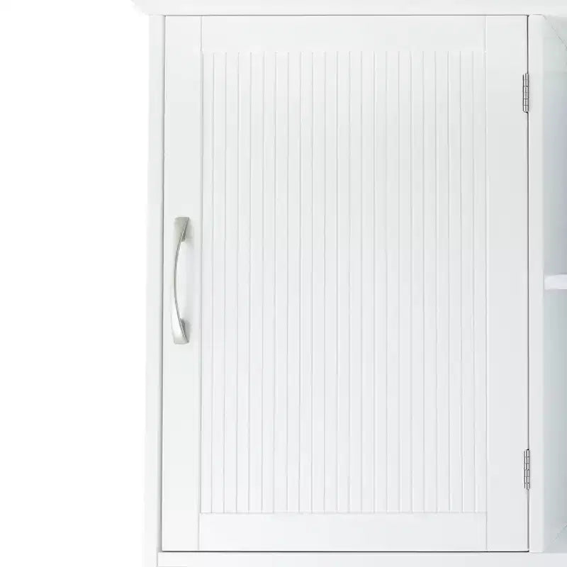 Mobiletto da bagno Newport in legno contemporaneo sopra il water, bianco: Organizer da bagno con ripiano regolabile, ferramenta in nichel