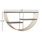 3 in Legno da 15"x28" con Luna Dorata: MDF, Nessun Montaggio Richiesto