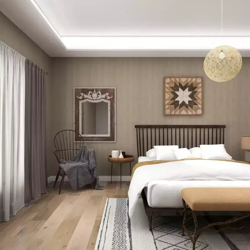 Specchio in Legno Intagliato Floreale Acanto Marrone - Olivia & May
