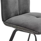Sedia senza braccioli Grigio/Nero