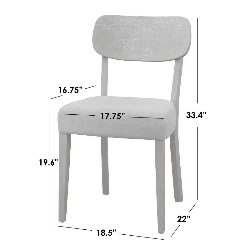 Sedia in legno massello Carlisle grigio: modernariato, legno dell'albero della gomma
