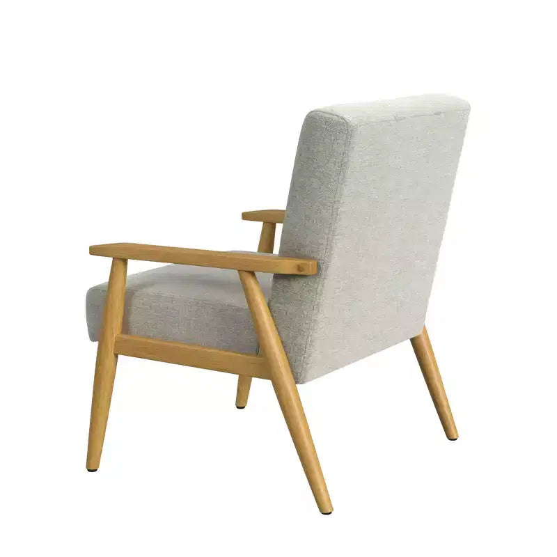 Sedia in legno grigia - Poliestere, struttura in compensato, portata 113 kg