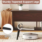 Tavolino da caffè con ripiano sollevabile da 31,5" Tavolo moderno con scomparto nascosto e gambe in legno per la casa