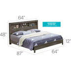 Letto matrimoniale con contenitore