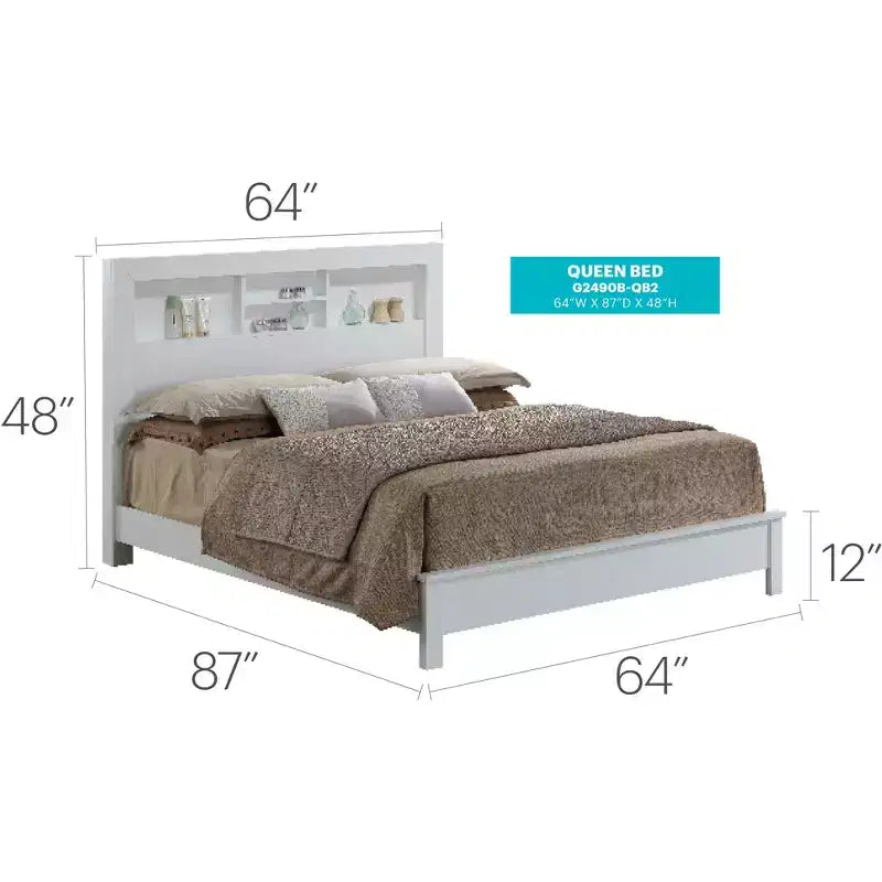 Letto matrimoniale Burlington con contenitore