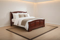 Letto King Size Louis Philippe in Legno Tappezzato