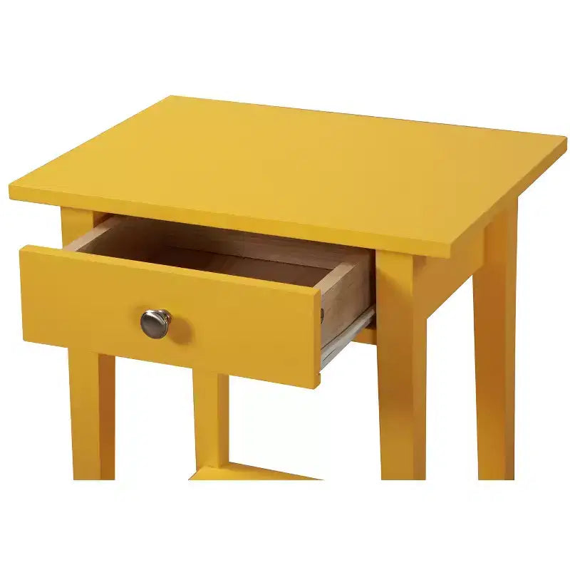 Comodino in legno massello (71 cm H x 46 cm L x 36 cm P)