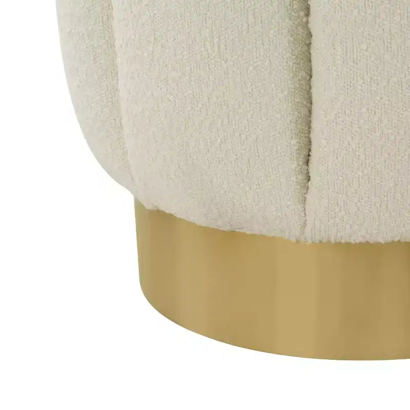 Pouf imbottito in velluto