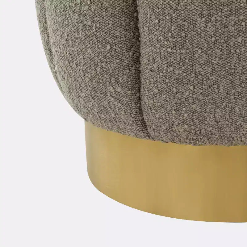 Pouf imbottito in velluto