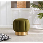 Pouf imbottito in velluto