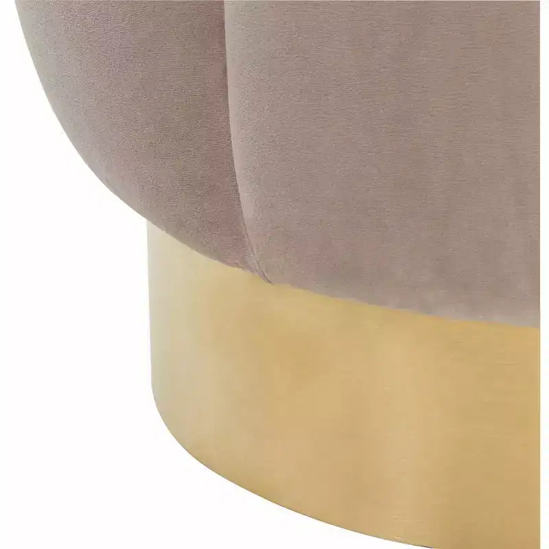 Pouf imbottito in velluto