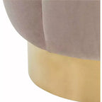 Pouf imbottito in velluto