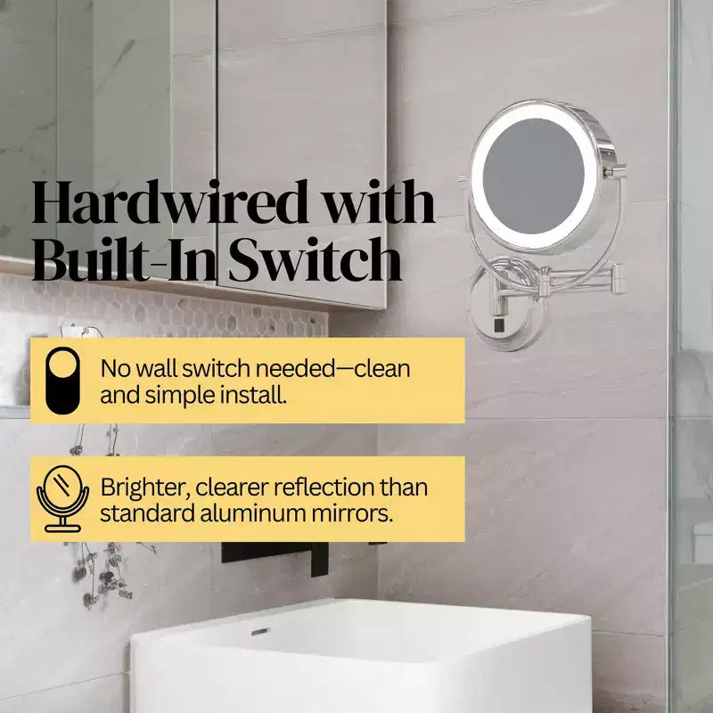 Specchio illuminato a LED Neo Modern